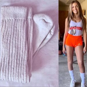 NEW HOOTERS GIRL UNIFORM LARGE LENGTH SCRUNCHIE SOCKS ONE SIZE